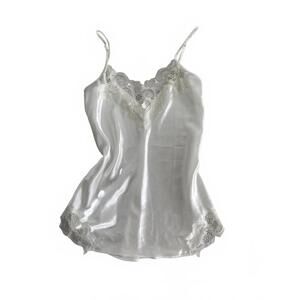 Vintage White Victoria Secret Gold Label Slip